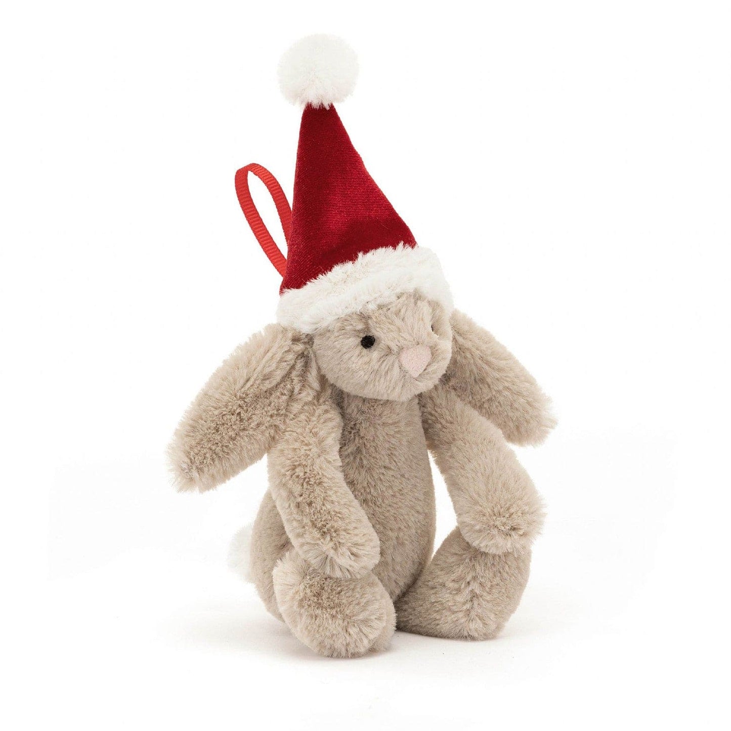 Jellycat Bashful Christmas Beige Bunny hanging decoration 13cm