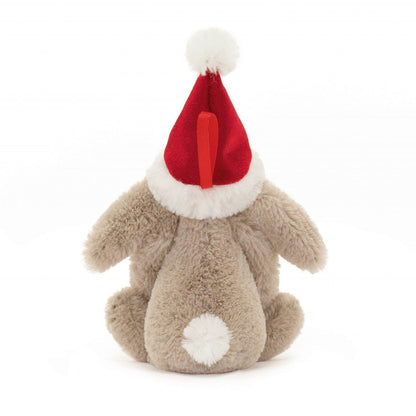 Jellycat Bashful Christmas Beige Bunny hanging decoration 13cm