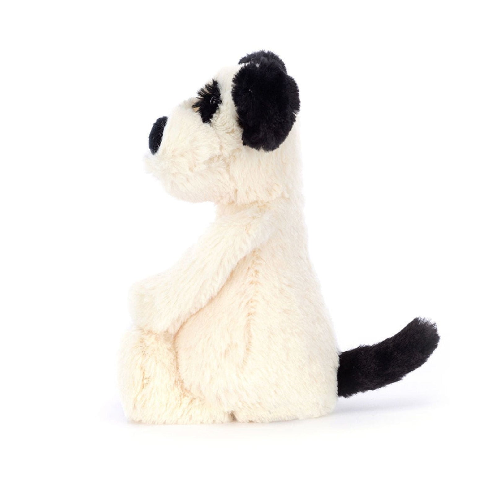 Jellycat Bashful Black & Cream Puppy Rufferty Small 18cm