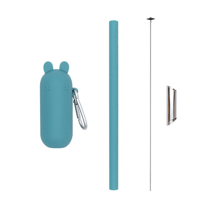 We Might Be Tiny Bubble Tea Silicone Straw Set + Keepie