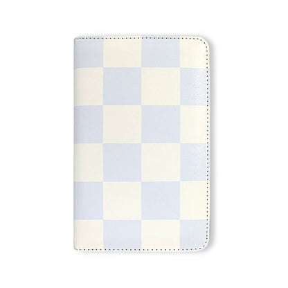 Fox & Fallow Travel Wallet - Powdered Blue Checkered