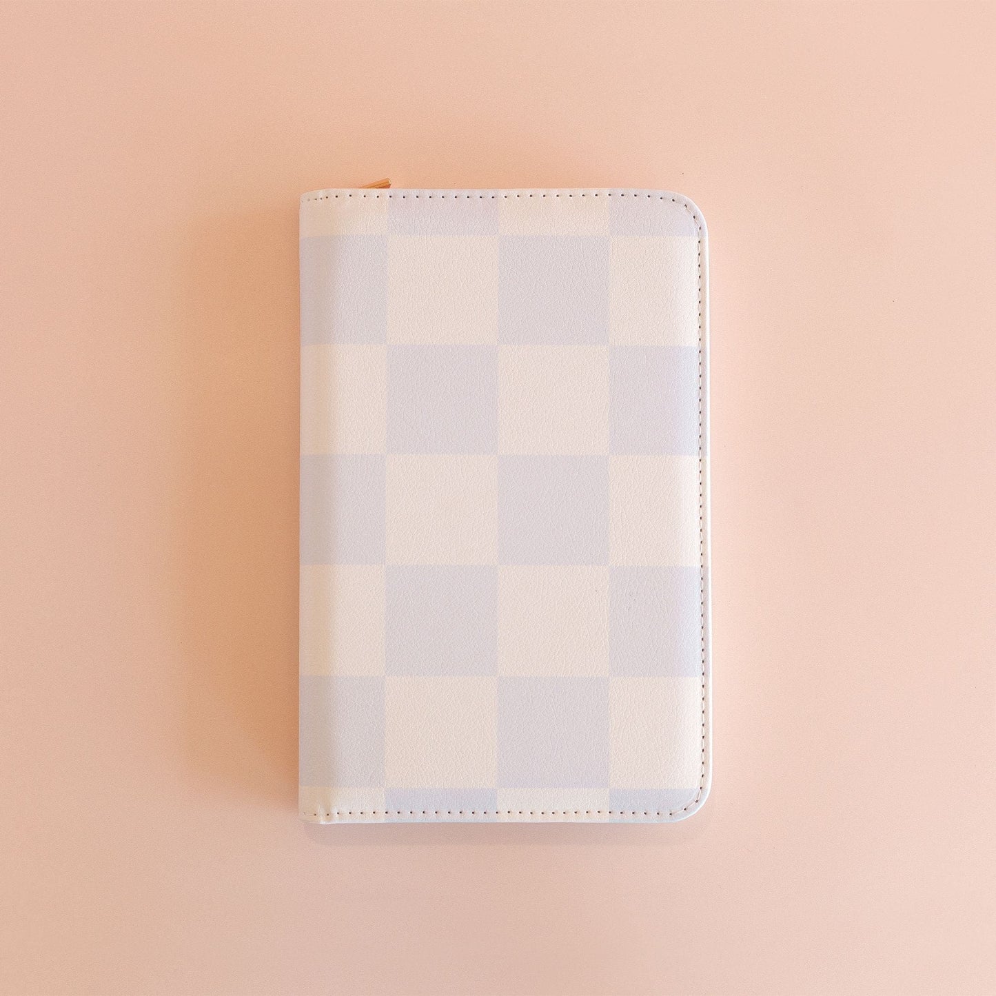 Fox & Fallow Travel Wallet - Powdered Blue Checkered