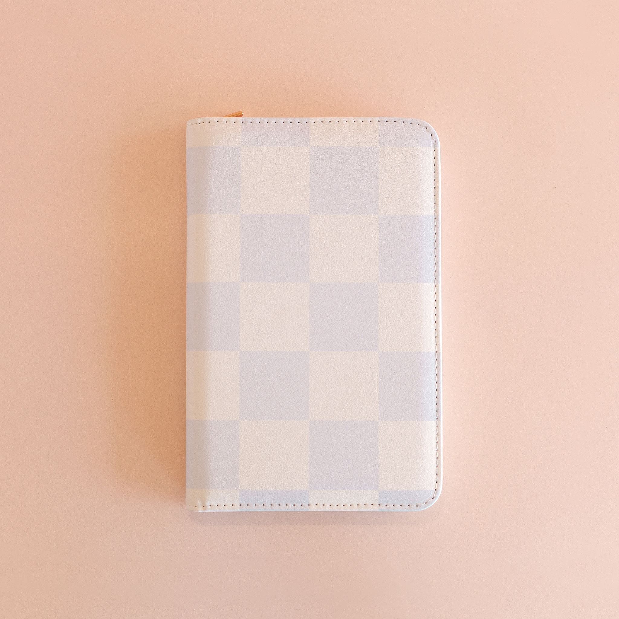 Fox & Fallow Travel Wallet - Powdered Blue Check