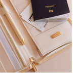 Fox & Fallow Travel Wallet - Powdered Blue Check