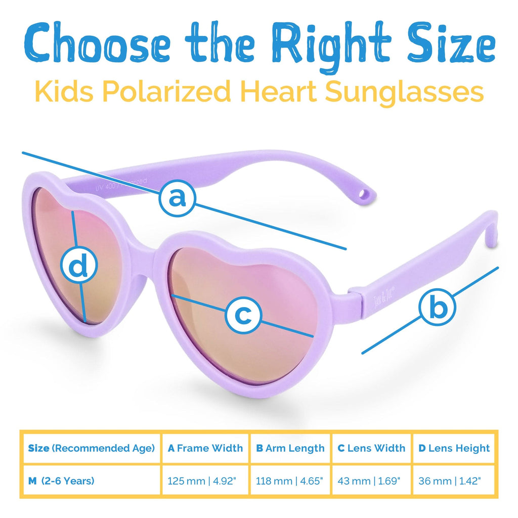 Jan & Jul Kids Polarised Unbreakable Heart Sunglasses