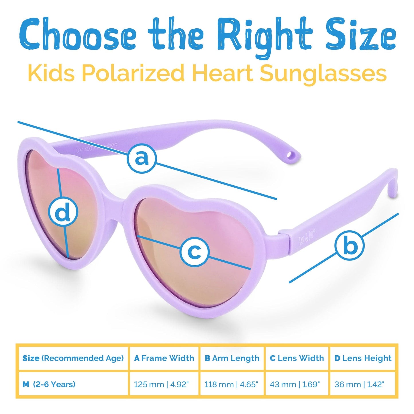Jan & Jul Kids Polarised Unbreakable Heart Sunglasses