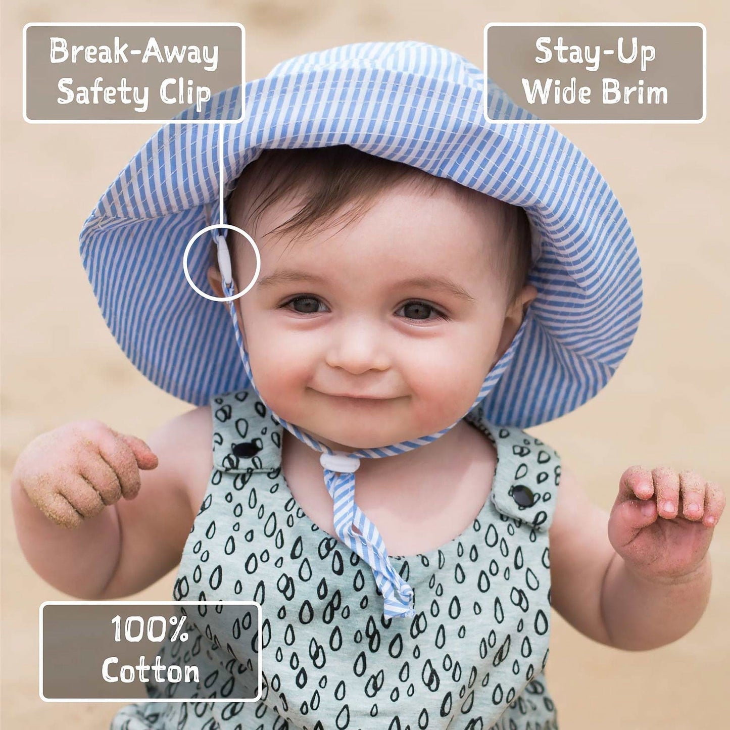 Jan & Jul Kids Gro-With-Me® Cotton Bucket UPF 50+ Sun Hat | Pink Tie-Dye