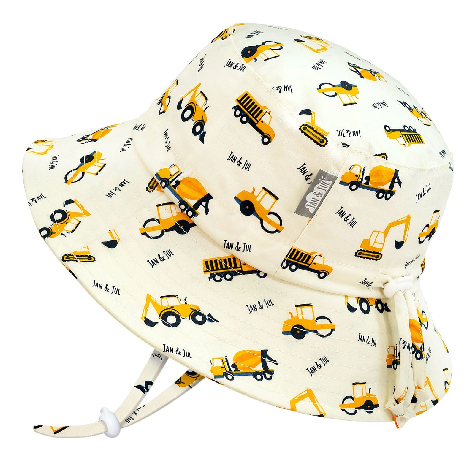 Jan & Jul Kids Grow-With-Me® Adjustable UPF 50+ Cotton Bucket Hat