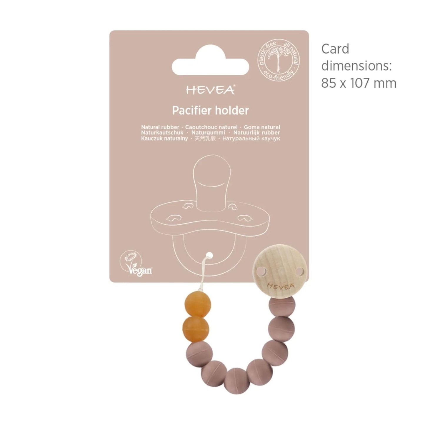 Hevea Natural Rubber Baby Pacifier Clip