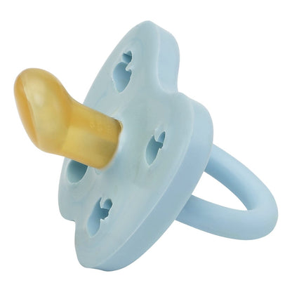 Hevea Natural Rubber Pacifier 0-3 Months Single-pack - Baby Blue