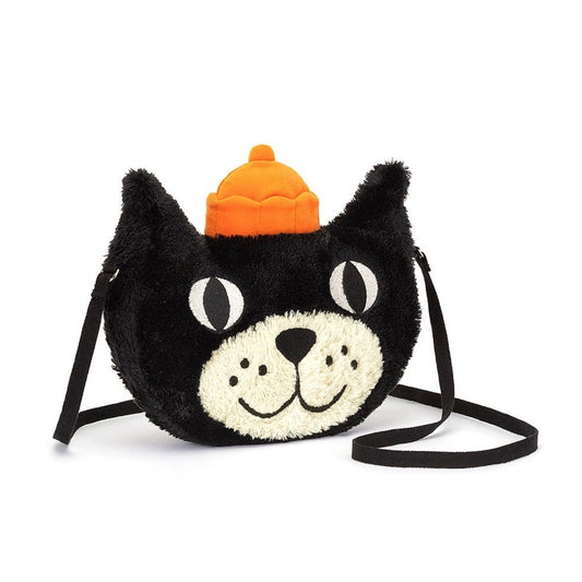 Jellycat 25th Anniversary cat-embroidered woven cross-body bag