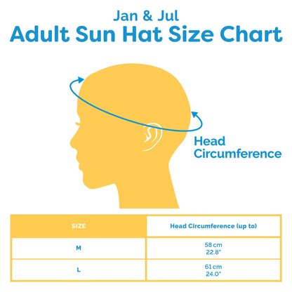 Jan & Jul Adult UPF 50+ Cotton Bucket Sun Hat