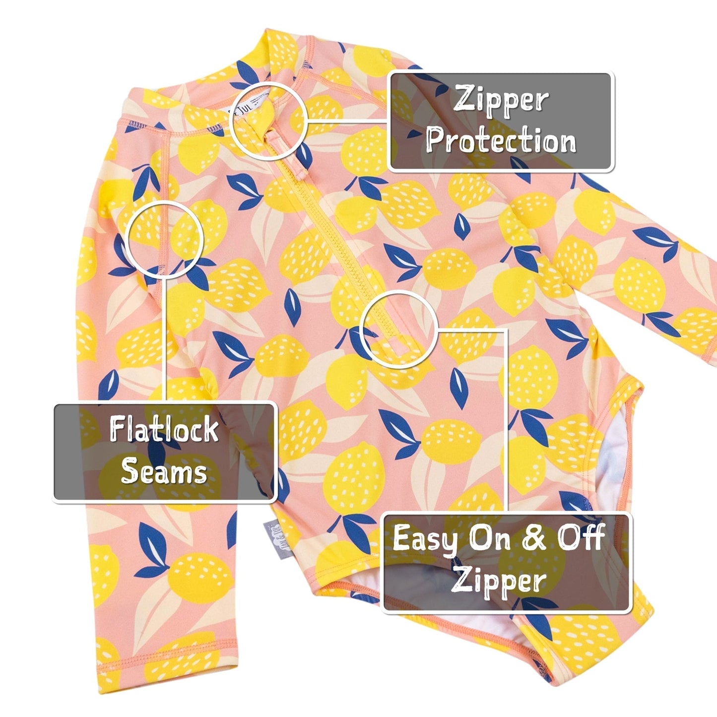 Jan & Jul Girls Long Sleeve UPF 50+ One Piece Swimsuit