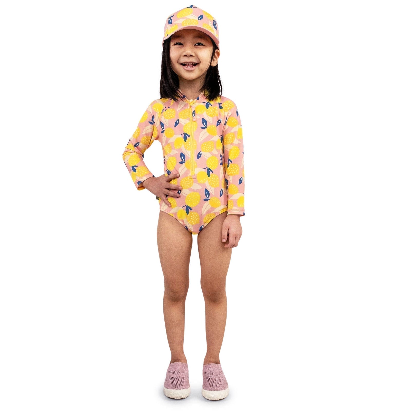 Jan & Jul Girls UPF 50+ One-Piece Swimsuit | Long Sleeve & Front Zip