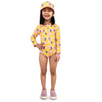Jan & Jul Girls Long Sleeve UPF 50+ One Piece Swimsuit