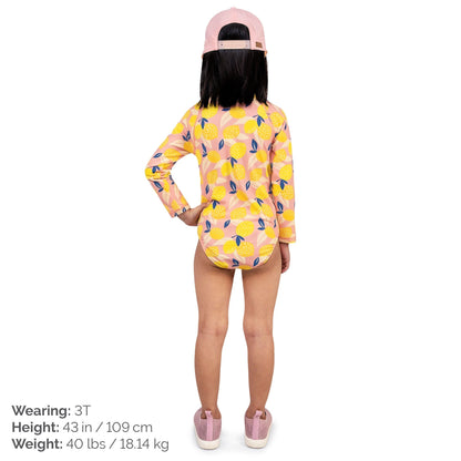 Jan & Jul Girls Long Sleeve UPF 50+ One Piece Swimsuit