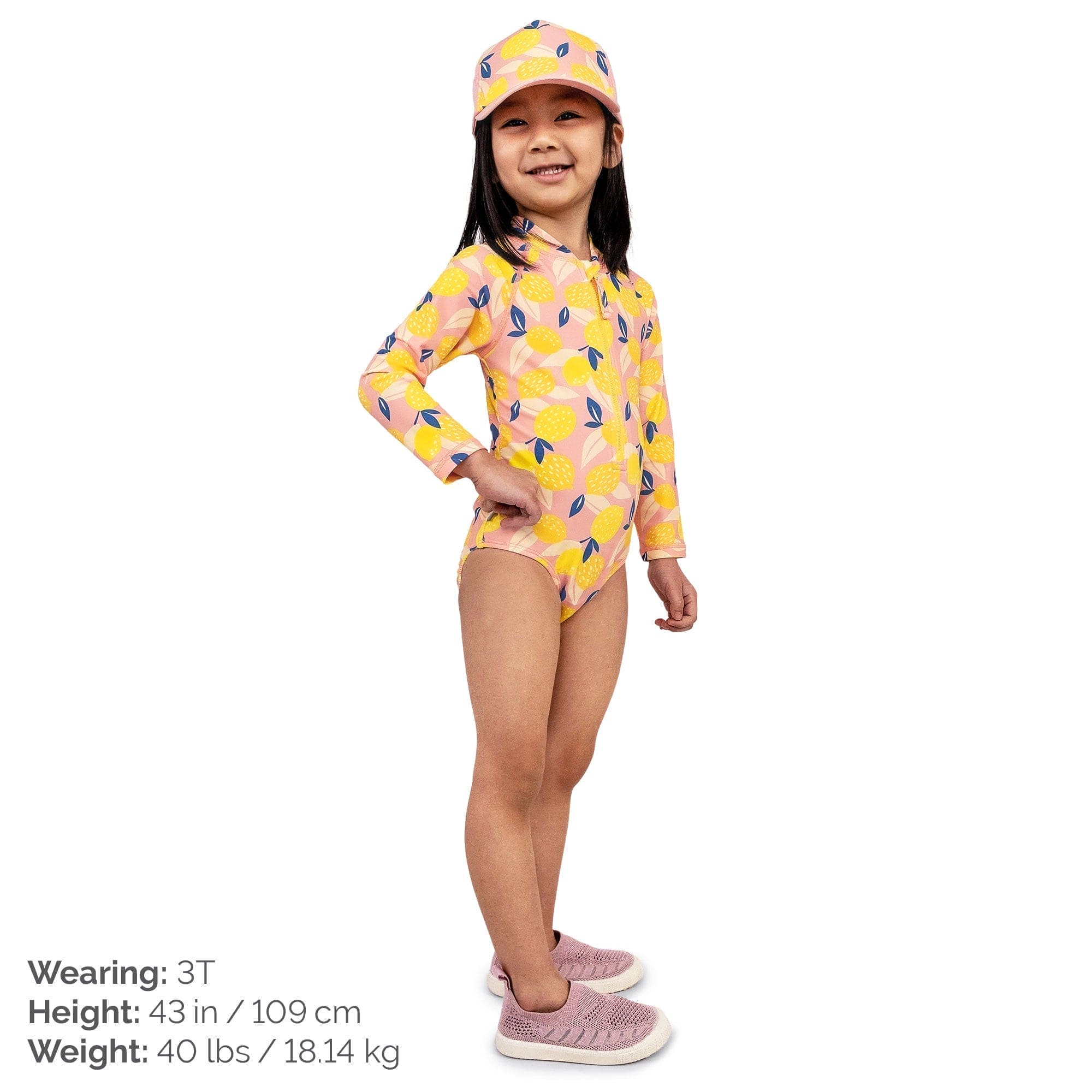 Jan & Jul Girls Long Sleeve UPF 50+ One Piece Swimsuit