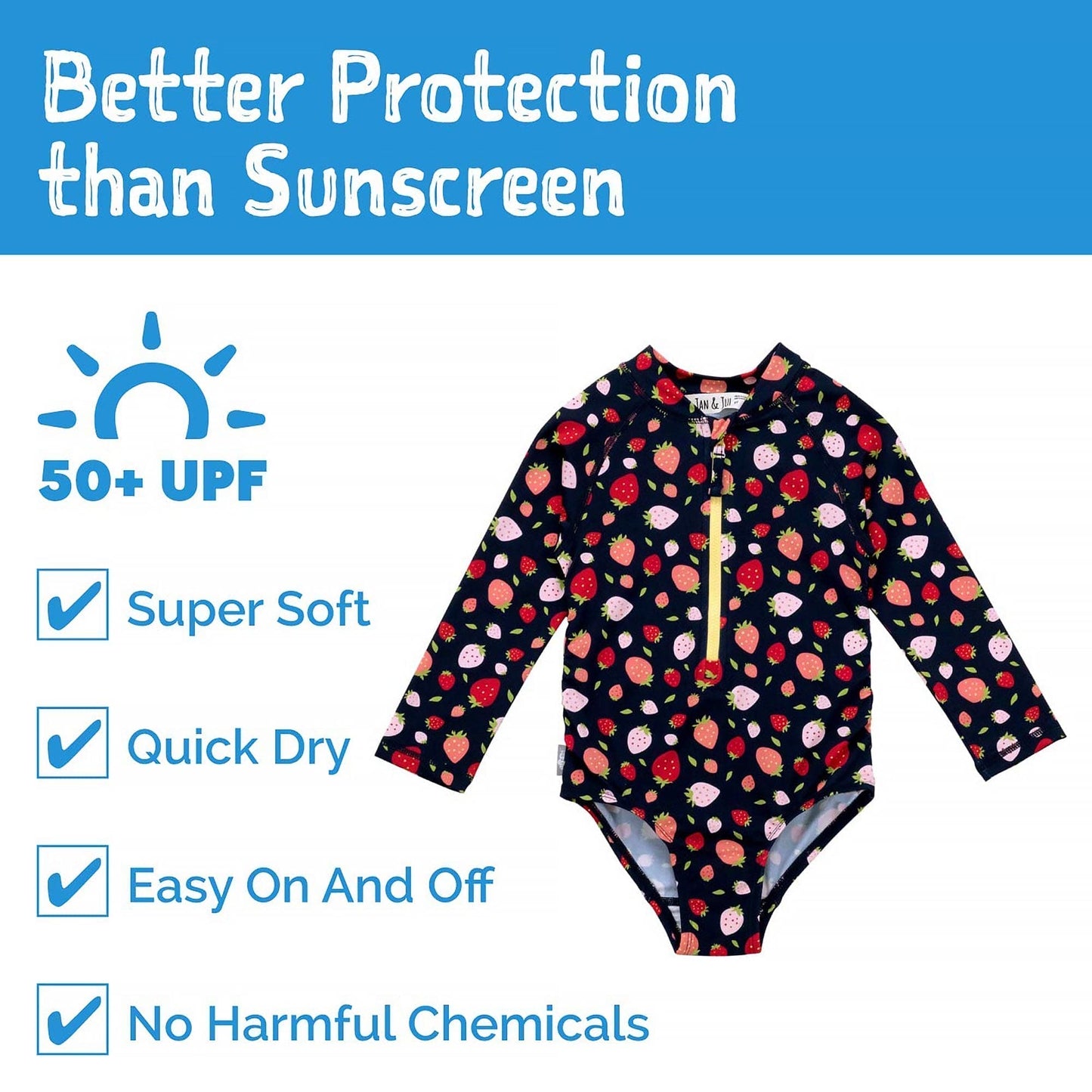 Jan & Jul Girls Long Sleeve UPF 50+ One Piece Swimsuit