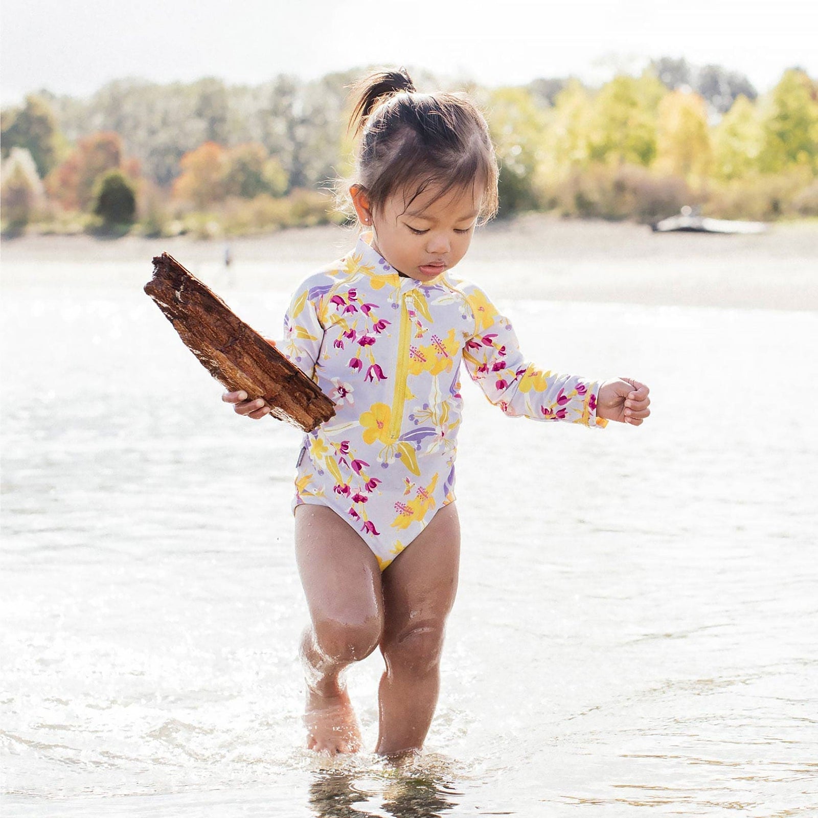 Jan & Jul Girls UPF 50+ One-Piece Swimsuit | Long Sleeve & Front Zip