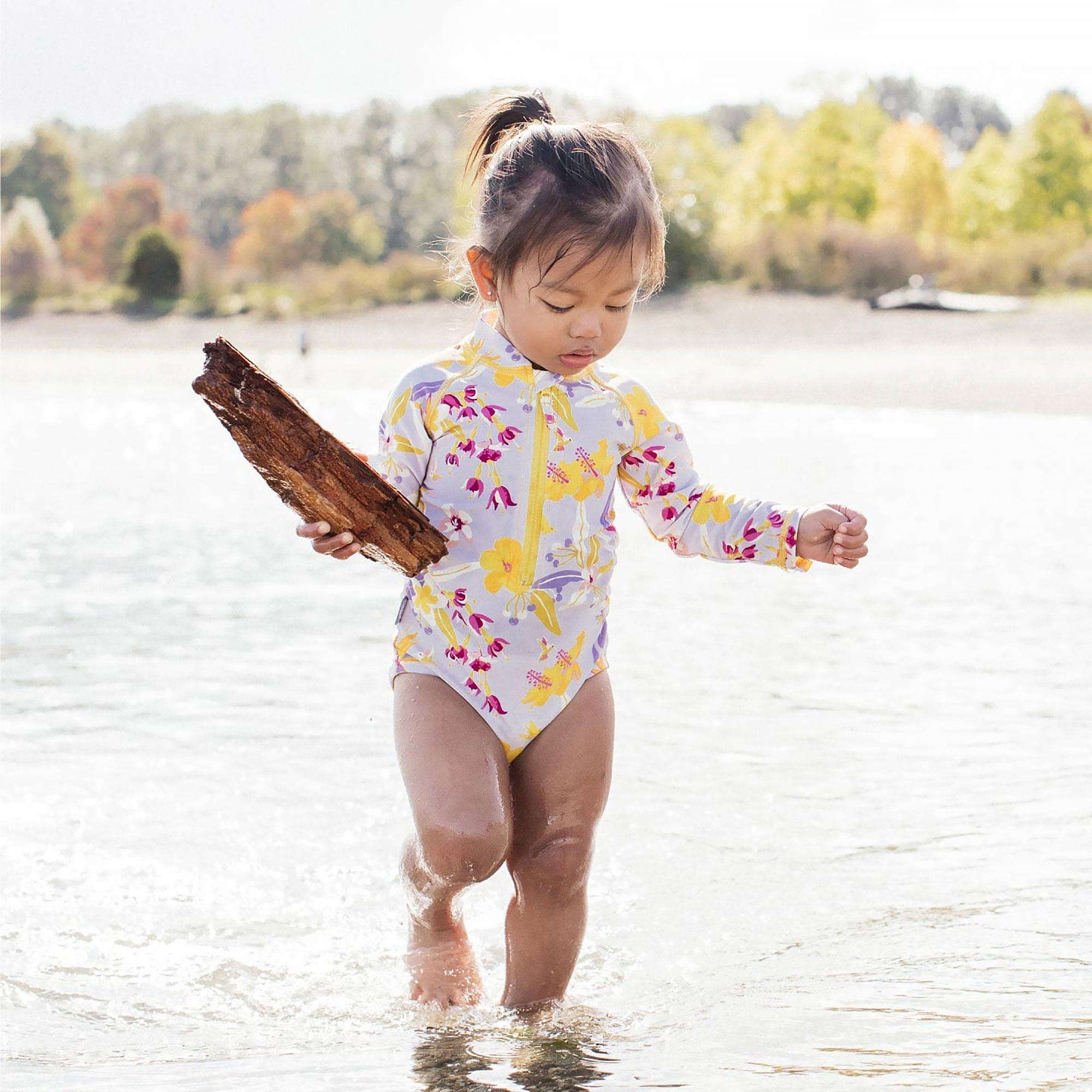 Jan & Jul Girls Long Sleeve UPF 50+ One Piece Swimsuit