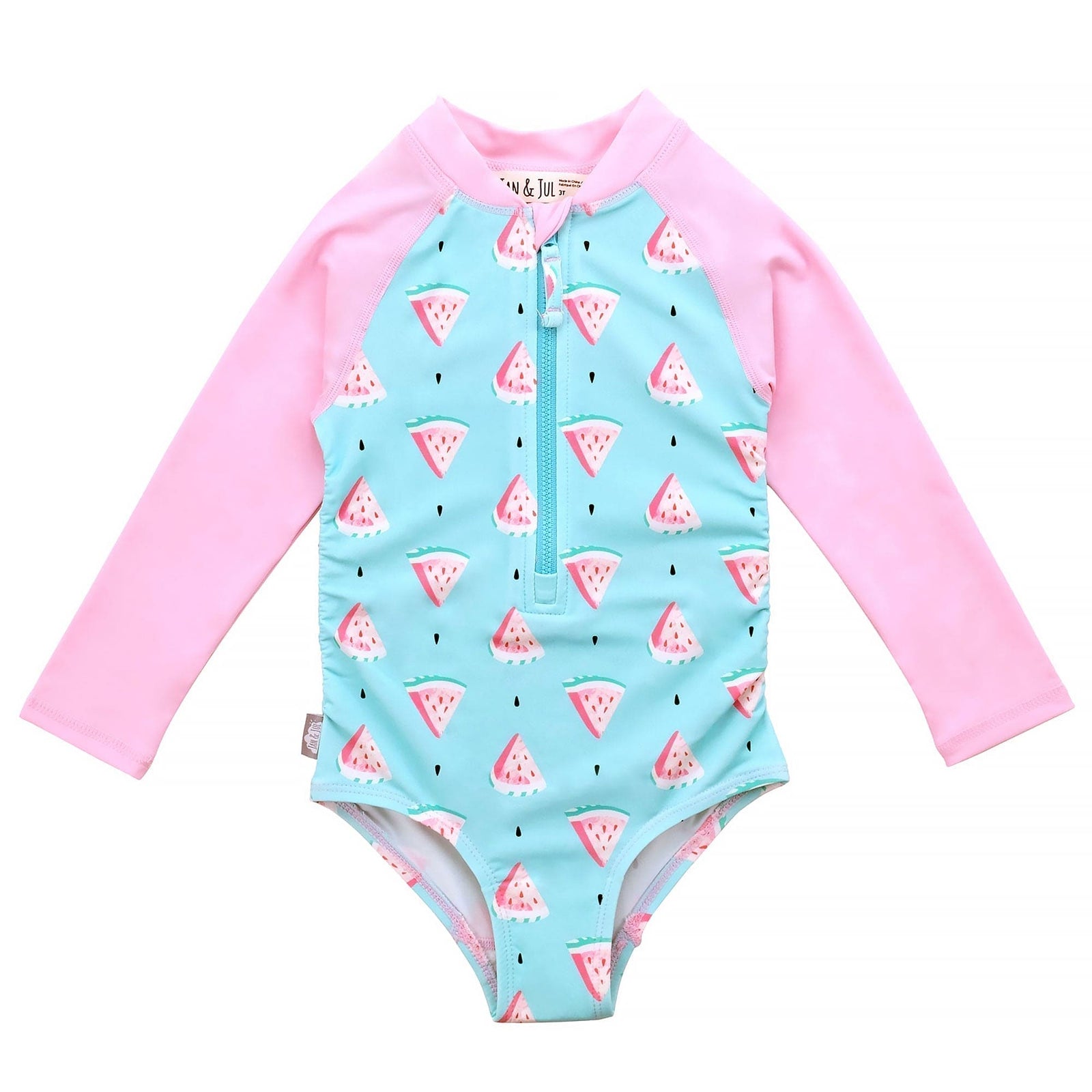Jan & Jul Girls UPF 50+ One-Piece Swimsuit | Long Sleeve & Front Zip