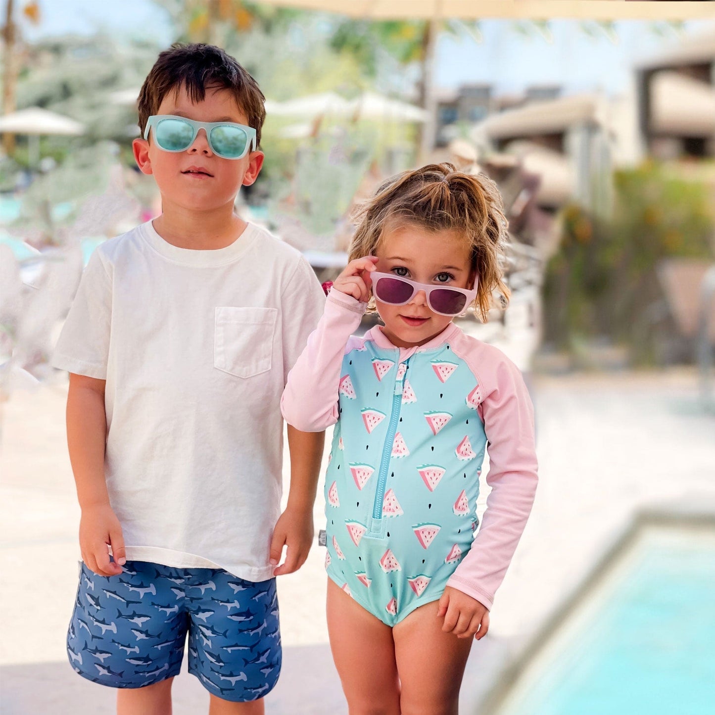 Jan & Jul Girls Long Sleeve UPF 50+ One Piece Swimsuit