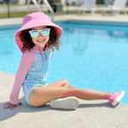 Jan & Jul Girls Long Sleeve UPF 50+ One Piece Swimsuit