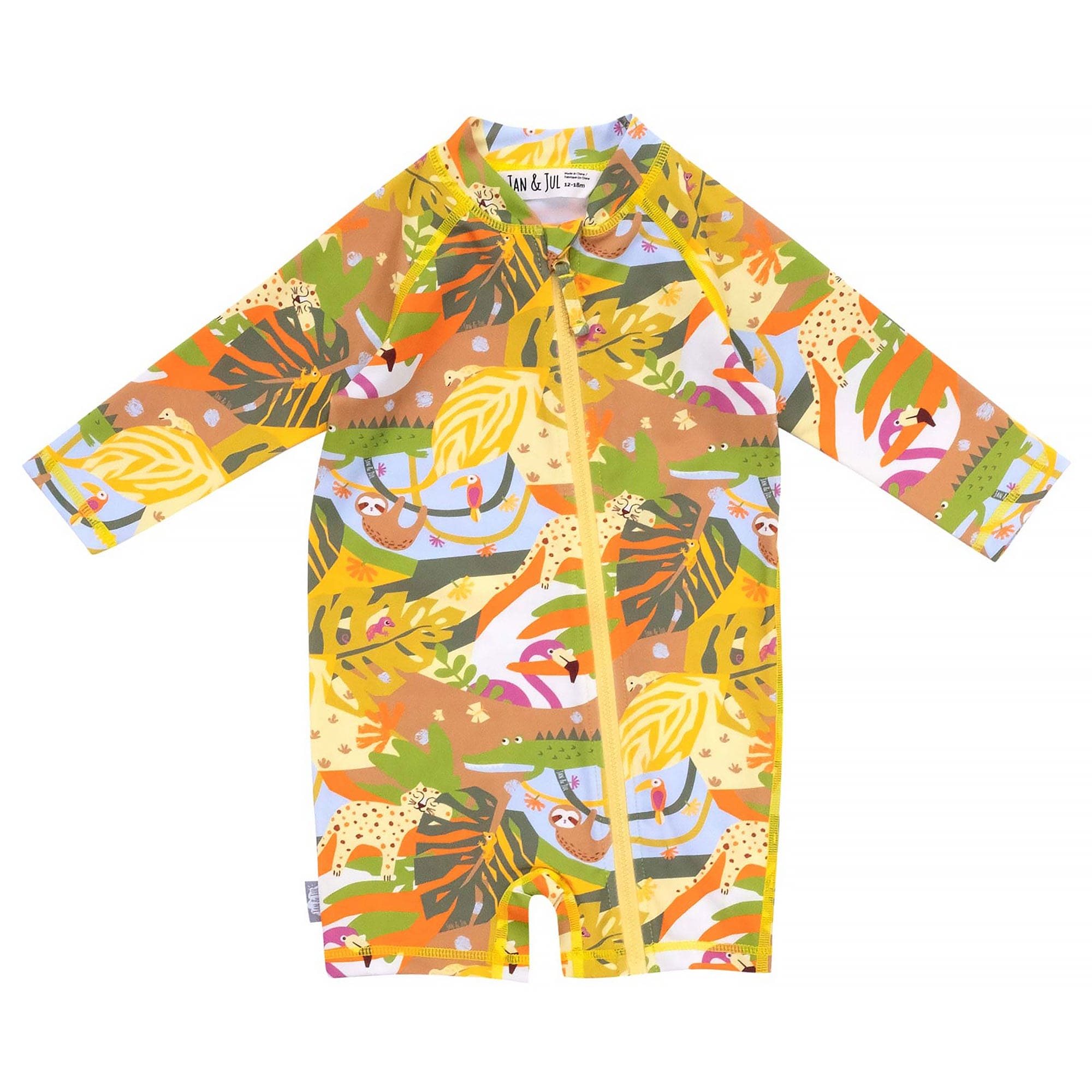 Jan & Jul Kids 50+ UPF One Piece Rashie Zip UV Sun Suit