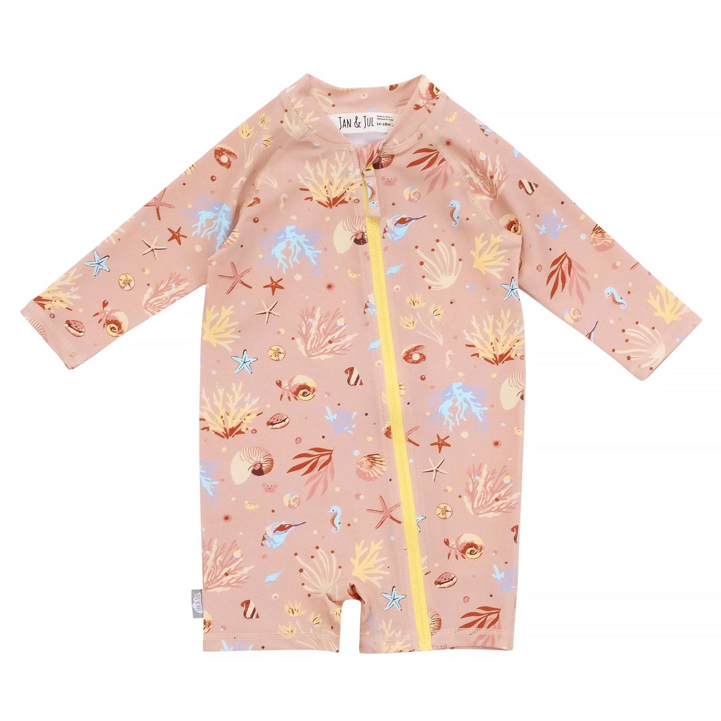 Jan & Jul Kids 50+ UPF One Piece Rashie Zip UV Sun Suit