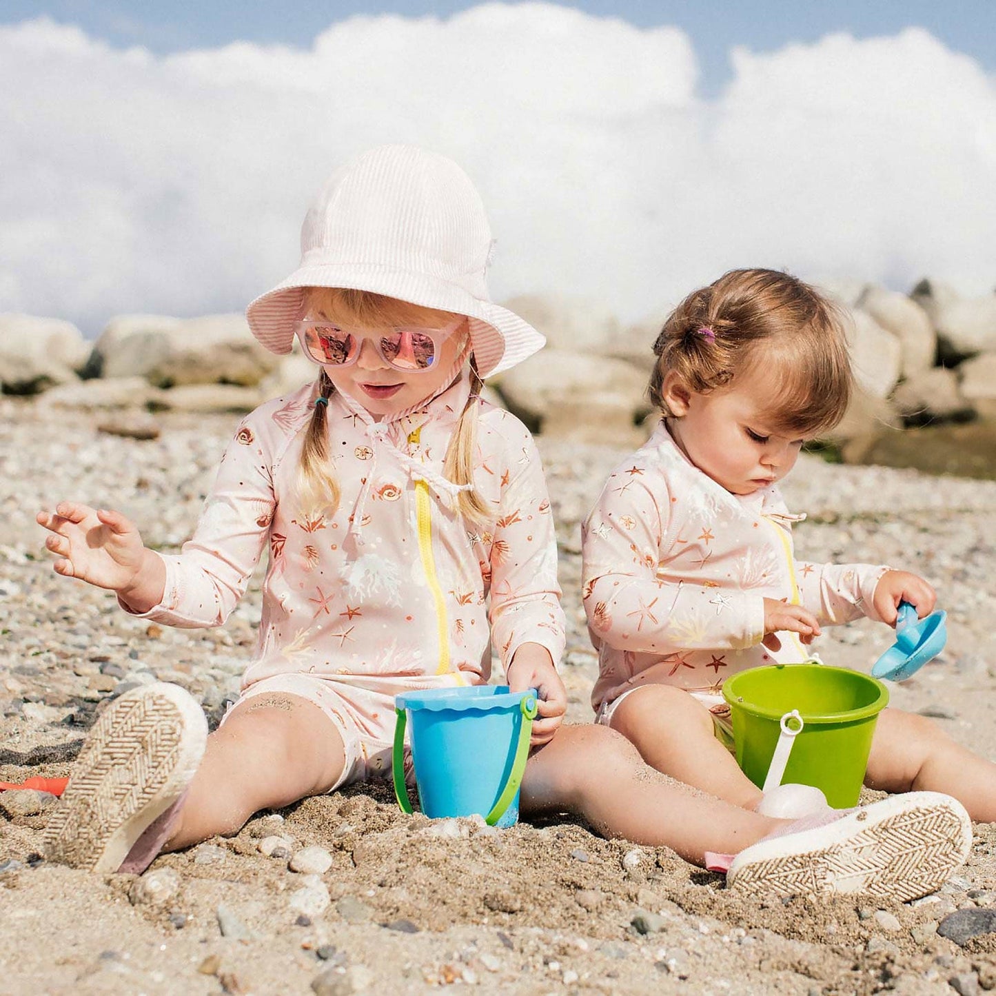 Jan & Jul Kids 50+ UPF One Piece Rashie Zip UV Sun Suit