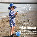 Jan & Jul Kids 50+ UPF One Piece Rashie Zip UV Sun Suit