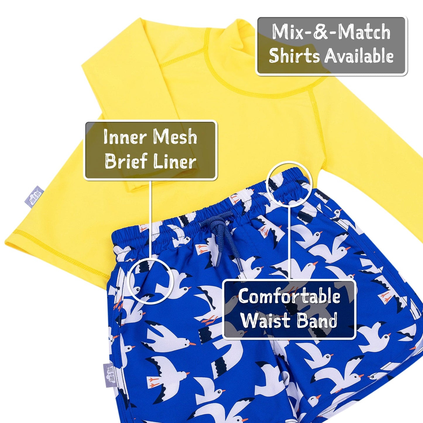 Jan & Jul Kids UPF 50+ UV Swim Shorts