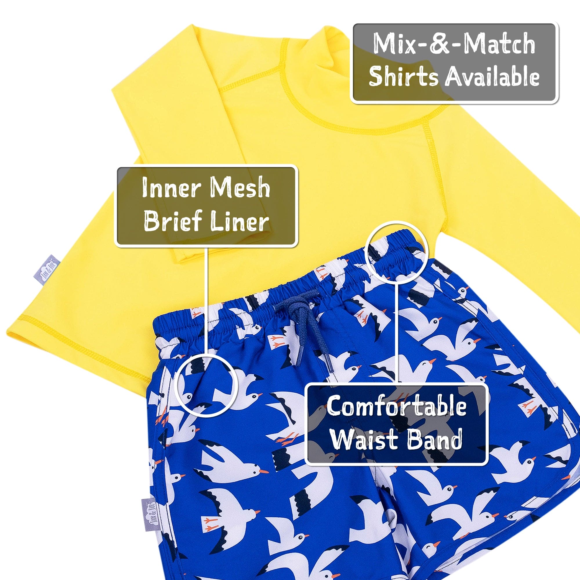Jan & Jul Kids UPF 50+ UV Swim Shorts