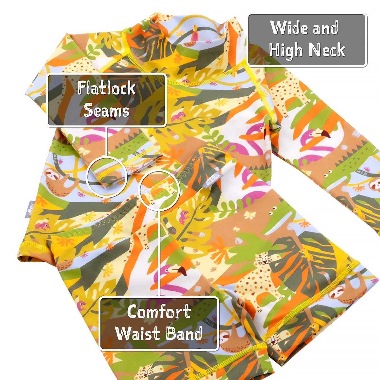 Jan & Jul Full Coverage Kids UPF 50+ Rashguard Set | Two-Piece Swim