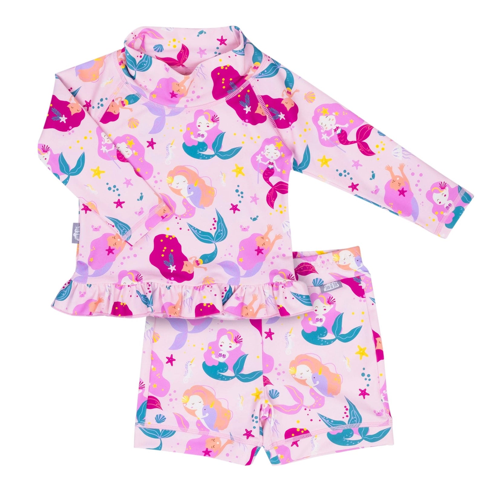 Jan & Jul Full Coverage Kids UPF 50+ Rashguard Set | Two-Piece Swim