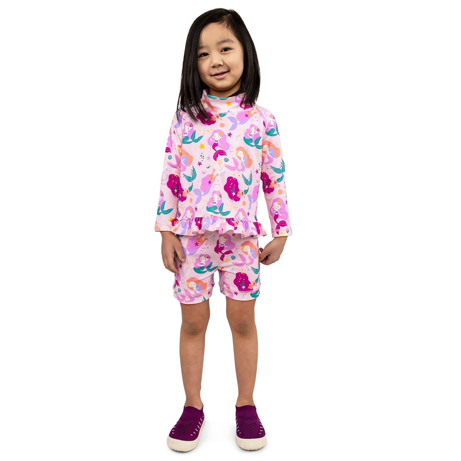 Jan & Jul Full Coverage Kids UPF 50+ Rashguard Set | Two-Piece Swim