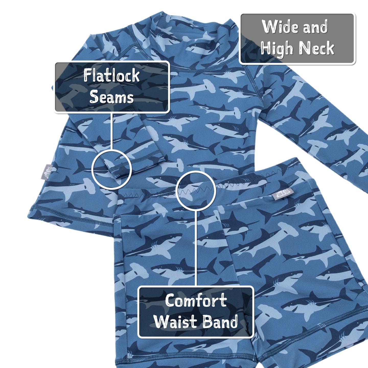 Jan & Jul Full Coverage Kids UPF 50+ Rashguard Set | Two-Piece Swim