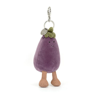 Jellycat Vivacious Vegetable Eggplant Bag Charm 17cm
