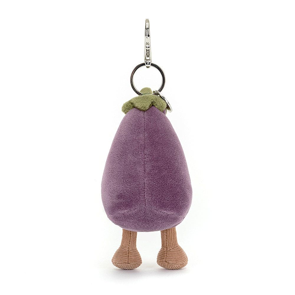 Jellycat Vivacious Vegetable Eggplant Bag Charm 17cm