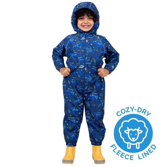 Jan & Jul Kids Cozy-Dry Waterproof Fleece-Lined Play Suit