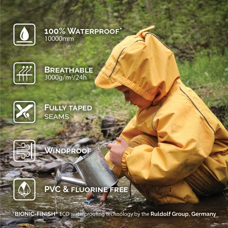 Jan & Jul Weather-Proof Fleece Lined Rain Suit | Full Body Coverage for Kids