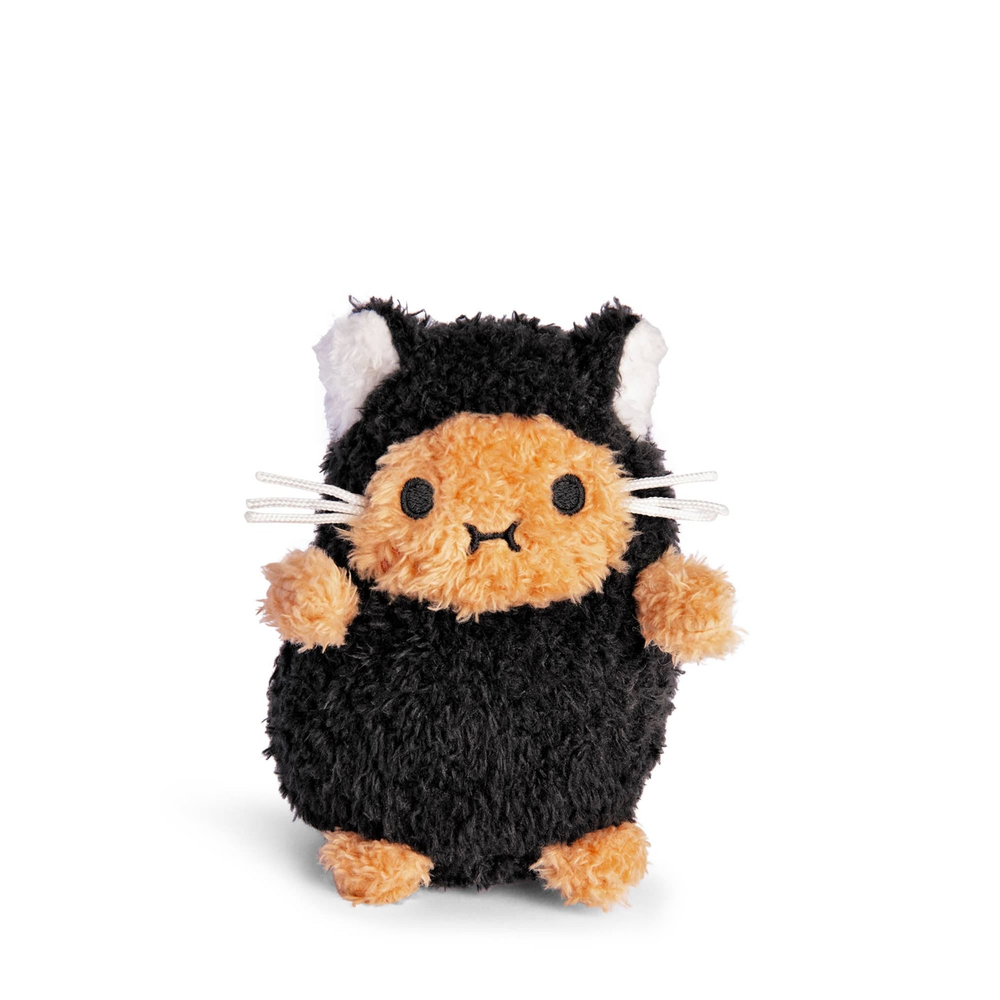 Noodoll Black Cat Ricespud mini sitting plush toy 10cm