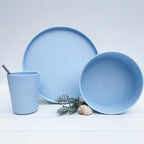 Amelia Frank Recycled Round Dinnerware Plate, Set of 2