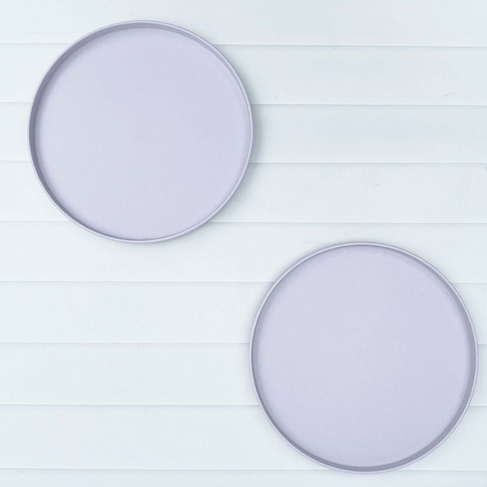Amelia Frank Recycled Round Dinnerware Plate, Set of 2