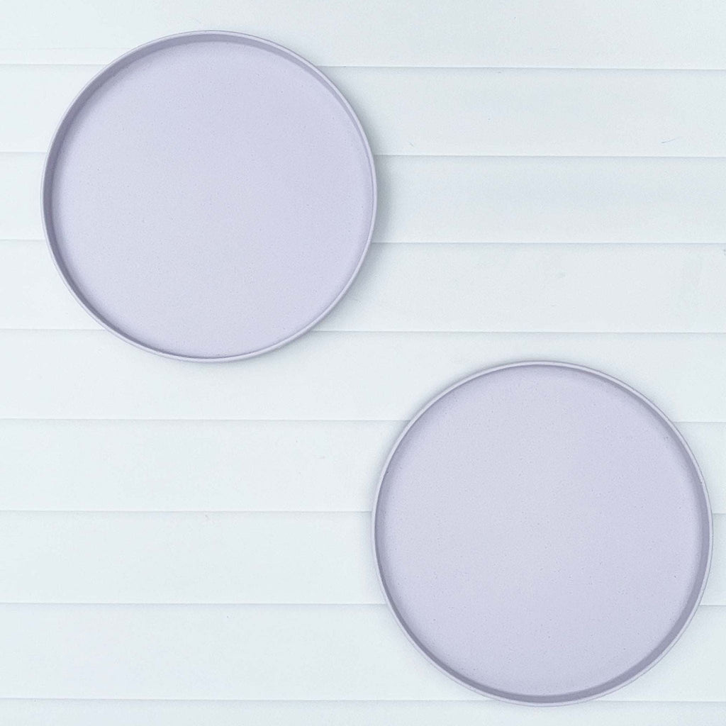 Amelia Frank Recycled Round Dinnerware Plate, Set of 2
