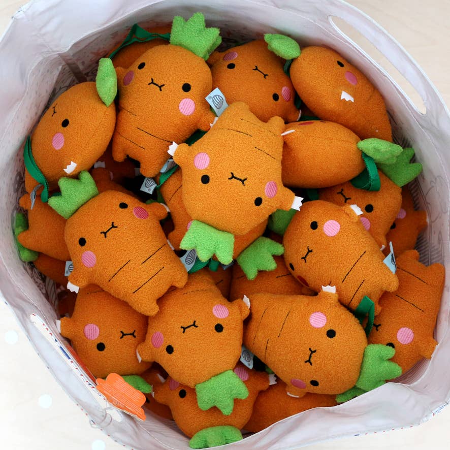 Noodoll Ricecrunch Carrot Mini Plush | The Travel-Ready Cuddle Companion