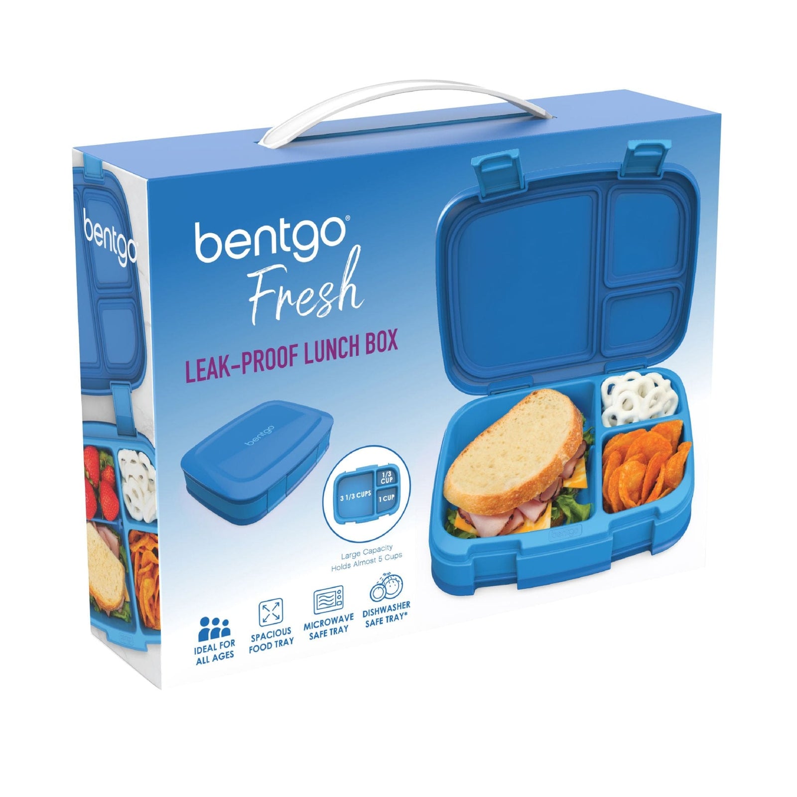 Bentgo Fresh Versatile Bento Box | Adjustable 3-4 Compartment