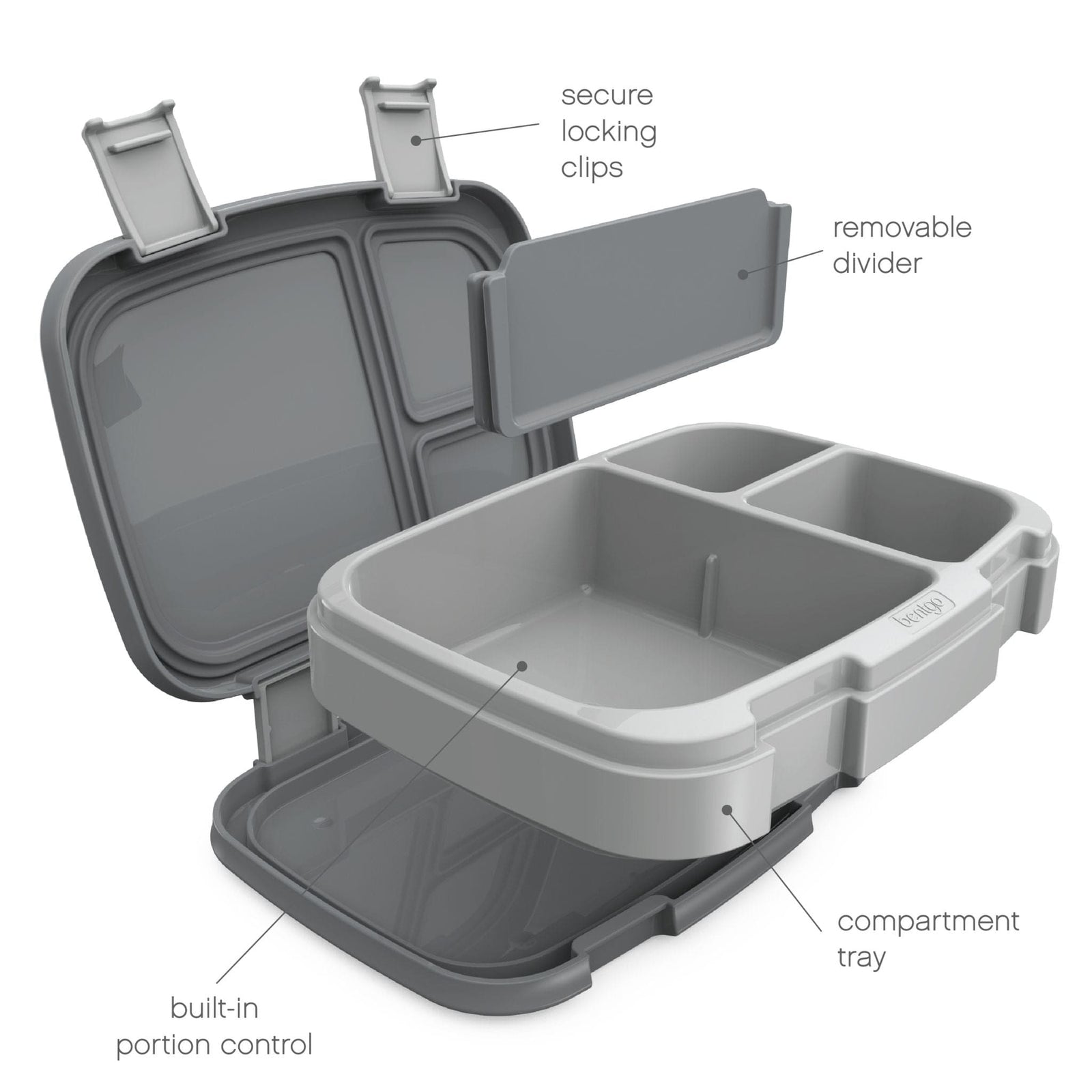 Bentgo Fresh Versatile Bento Box | Adjustable 3-4 Compartment
