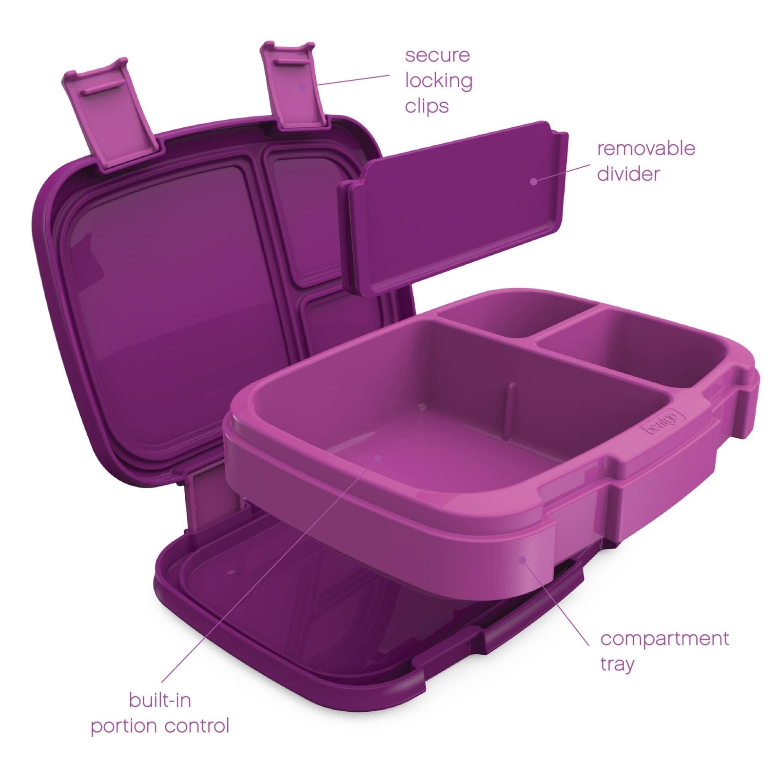 Bentgo Fresh Versatile Bento Box | Adjustable 3-4 Compartment
