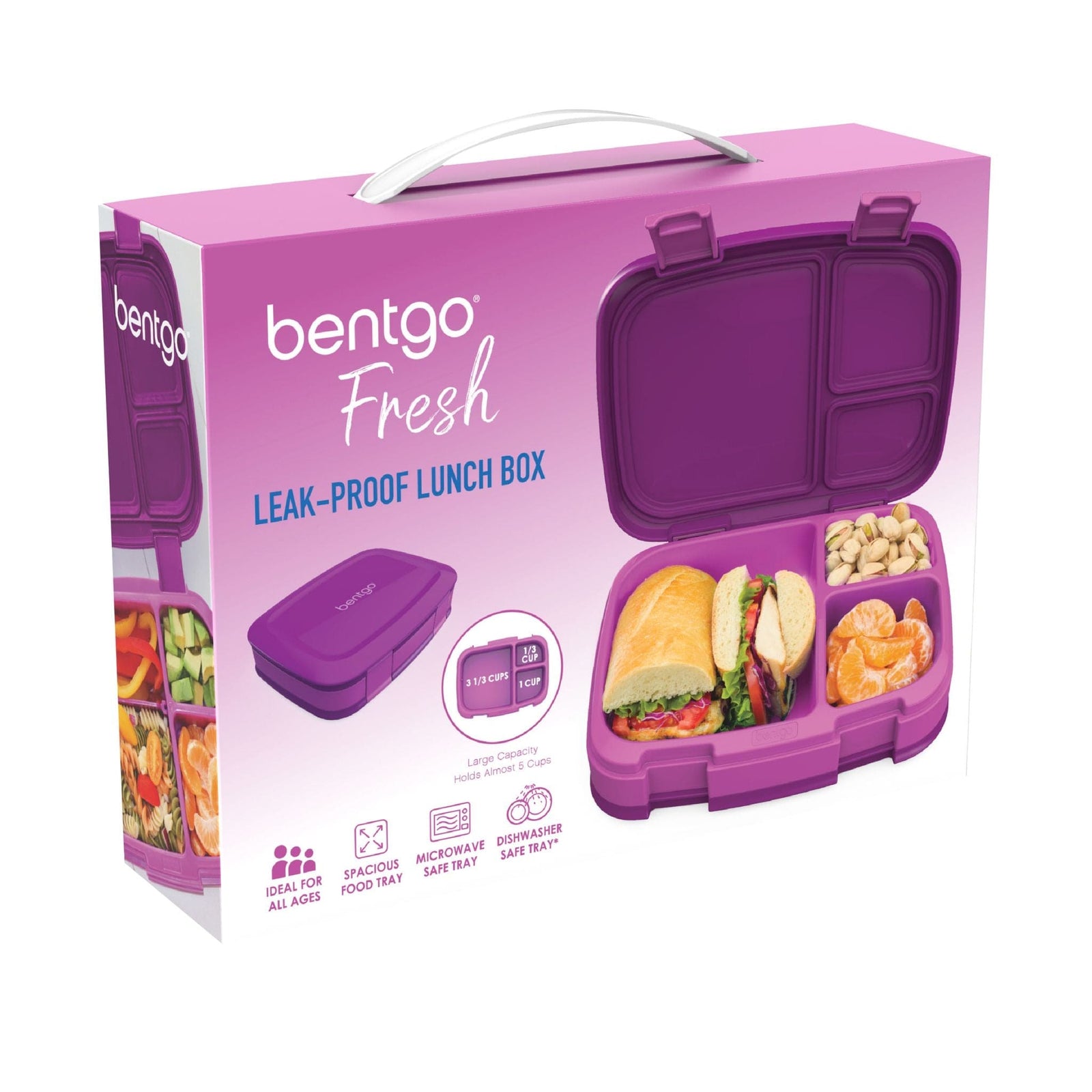 Bentgo Fresh Versatile Bento Box | Adjustable 3-4 Compartment